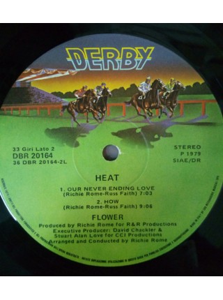 1402858	Flower – Heat	Electronic, Funk/Soul, Disco	1979	Derby – DBR 20164	NM/EX	Italy