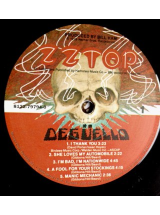 35000352	ZZ Top – Degüello 	" 	Blues Rock, Texas Blues, Classic Rock"	1979	Remastered	2011	 Warner Bros. Records – 8122-79794-0	S/S	 Europe 