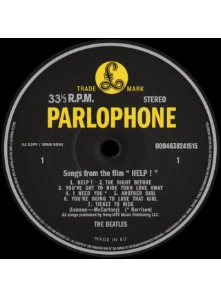 35000563	The Beatles – Help! 	" 	Beat, Pop Rock, Rock & Roll"	1965	Remastered	2012	" 	Apple Records – 0094638241515, Parlophone – PCS 3071"	S/S	 Europe 