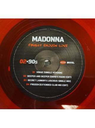 35000631	Madonna – Finally Enough Love  2LP  (coloured)	" 	Dance-pop, Synth-pop"	2022	Remastered	2022	 Rhino Records (2) – 603497838837, Warner Records – R1 695110	S/S	 Europe 