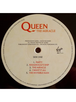 35000803		Queen – The Miracle 	" 	Pop Rock, Arena Rock"	  Album	1989	" 	Virgin EMI Records – 00602547202802"	S/S	 Europe 	Remastered	"	25 сент. 2015 г. "