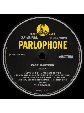 35007215		 The Beatles – Past Masters  2lp	  Pop Rock, Beat, Psychedelic Rock	Black, 180 Gram, Gatefold	1988	" 	Apple Records – 5099969943515, Parlophone – 5099969943515"	S/S	 Europe 	Remastered	12.11.2012