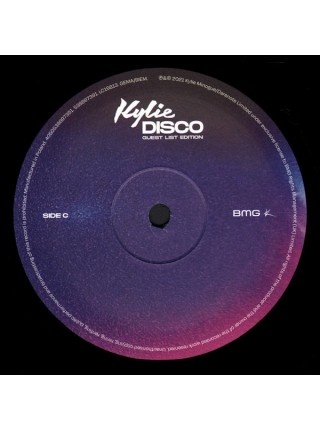 35004374		 Kylie – Disco (Guest List Edition)  3lp	" 	Dance-pop, Disco"	Black, Triplefold, Limited	2021	" 	BMG – 538692851, BMG – 4050538692853"	S/S	 Europe 	Remastered	2021