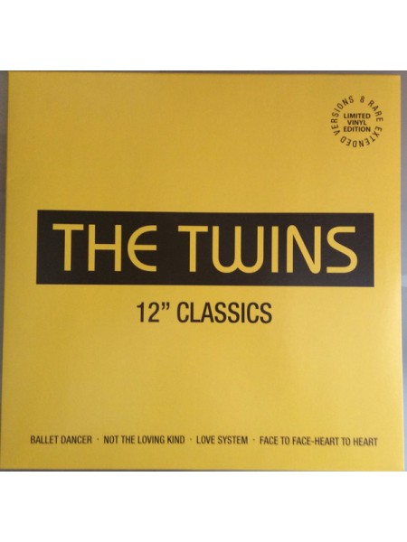 33001395	 The Twins – 12” Classics	" 	Disco, Euro-Disco, Synth-pop"	  Ограниченный тираж, Специальный выпуск	1994	" 	Lastafroz S.r.o. – DCART009"	S/S	 Europe 	Remastered	09.08.19