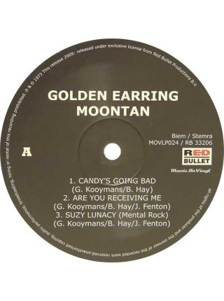 35014461	 Golden Earring – Moontan	"	Hard Rock, Prog Rock "	Black, 180 Gram, Gatefold	1973	" 	Music On Vinyl – MOVLP024"	S/S	 Europe 	Remastered	30.11.2009