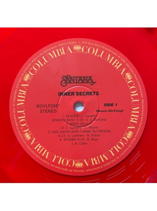 35014476	Santana – Inner Secrets 	" 	Pop Rock, Classic Rock"	Translucent Red, 180 Gram, Limited	1978	"	Music On Vinyl – MOVLP2687 "	S/S	 Europe 	Remastered	15.12.2023