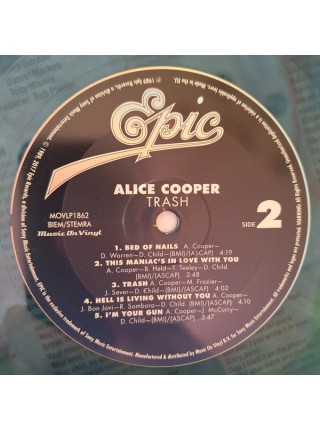 35014490	Alice Cooper  – Trash 	"	Hard Rock, Goth Rock "	Translucent Red & Blue Marbled, 180 Gram, Limited	1989	" 	Music on Vinyl – MOVLP1862"	S/S	 Europe 	Remastered	08.03.2024