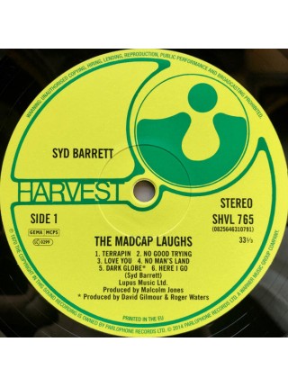 35014960	 	 Syd Barrett – The Madcap Laughs	" 	Psychedelic Rock"	Black, 180 Gram, Gatefold	1970	" 	Harvest – 0825646310791"	S/S	 Europe 	Remastered	10.07.2014