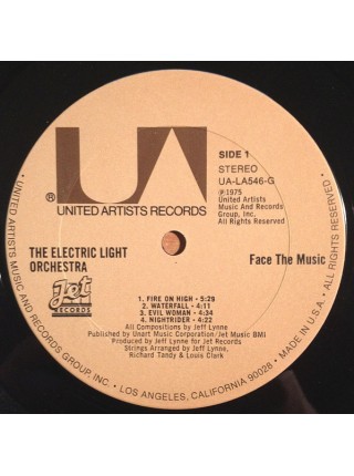 1403781		Electric Light Orchestra – Face The Music	Rock, Symphonic Rock	1975	United Artists Records – UA-LA546-G	NM/EX+	USA	Remastered	1975