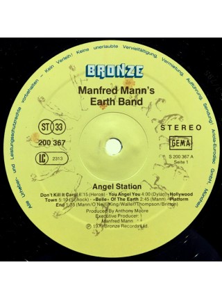 1403785		Manfred Mann's Earth Band ‎– Angel Station, Poster	Prog Rock, Pop Rock	1979	Bronze – 200 367	NM/EX+	Germany	Remastered	1979