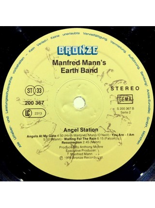 1403802		Manfred Mann's Earth Band ‎– Angel Station, Poster	Classic Rock, Pop Rock	1979	Bronze – 200 367, Bronze – 200 367-320	EX+/EX+	Germany	Remastered	1979