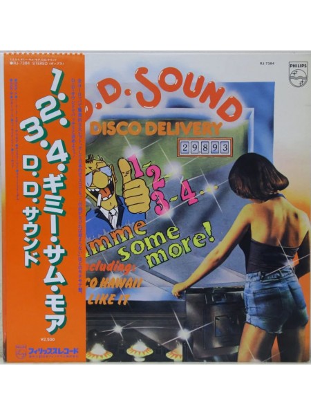 1403814		D.D. Sound – 1-2-3-4 Gimme Some More	Electronic Funk/Soul, Disco	1979	Philips – RJ-7563	NM/NM	Japan	Remastered	1979