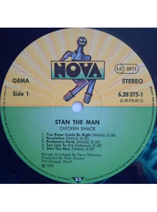 1404189		Chicken Shack – Stan The Man, 2 LP	Blues Rock, Psychedelic Roc	1976	Nova – 6.28375 DT	NM/EX+	Germany	Remastered	1976