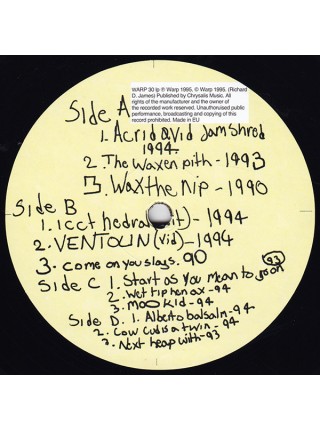 35008106		 Aphex Twin – ...I Care Because You Do,  2 lp	" 	IDM, Techno, Abstract, Experimental"	Black, 180 Gram, Gatefold	1995	" 	Warp Records – WARP LP 30"	S/S	 Europe 	Remastered	18.01.2013