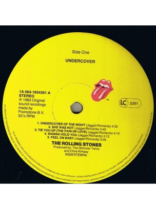 1402183	The Rolling Stones ‎– Undercover	Classic Rock	1983	Rolling Stones Records ‎– 1A 064 1654361	NM/NM	Europe