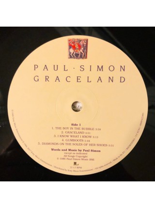35008850	 Paul Simon – Graceland	" 	Rock, Folk"	Black, 180 Gram	1986	" 	Legacy – 88985422401, Sony Music – 88985422401"	S/S	 Europe 	Remastered	05.10.2017