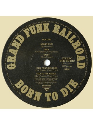 1402948	Grand Funk ‎Railroad – Born To Die	Hard Rock, Classic Rock	1976	Capitol Records – ECS-80420	NM/NM	Japan