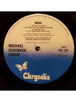 1402960		The Michael Schenker Group – MSG	Hard Rock, Heavy Metal	1981	Chrysalis – CHR 1336	EX+/NM	England	Remastered	1981