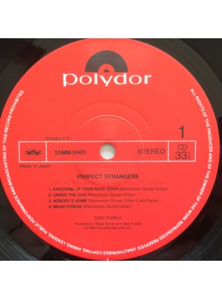 1402961	Deep Purple – Perfect Strangers  no OBI	Hard Rock	1984	Polydor – 25MM 0401	NM/NM	Japan
