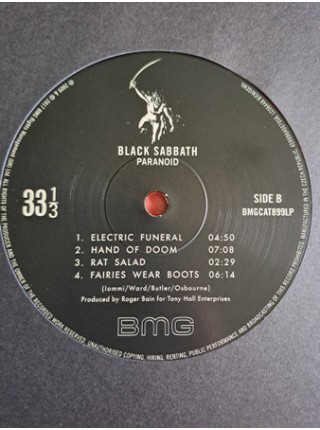 35015081	 	Black Sabbath – Paranoid	" 	Hard Rock, Heavy Metal"	Red Black Splatter, Gatefold, RSD, Limited	1970	" 	BMG – BMGCAT899LP"	S/S	 Europe 	Remastered	20.04.2024