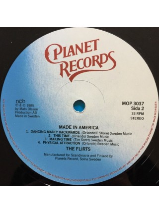 160904	The Flirts – Made In America – Made In America	"	Surf, Hi NRG, Synth-pop"	1984	"	Planet Records (17) – MOP 3037"	NM/NM	Scandinavia	Remastered	1984