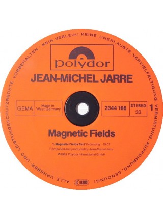 160895	Jarre – Magnetic Fields	"	Experimental, Ambient, Synth-pop"	1981	"	Polydor – 2344 166"	NM/NM-	Germany	Remastered	1981
