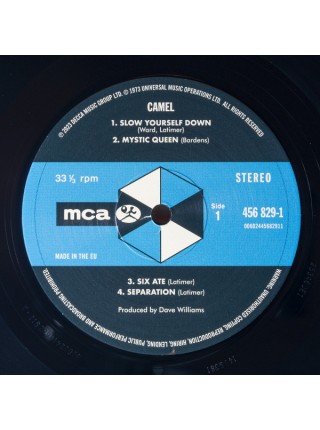 35008151	 Camel – Camel	" 	Prog Rock"	1973	" 	MCA Records – 456 829-1"	S/S	 Europe 	Remastered	24.11.2023