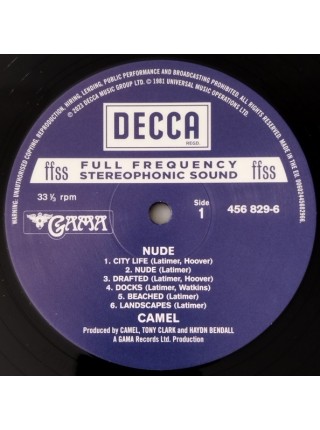 35008154		 Camel – Nude	" 	Prog Rock"	Black	1981	" 	Decca – 456 829-6"	S/S	 Europe 	Remastered	24.11.2023