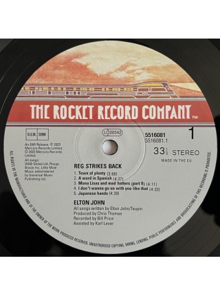 35008157	 Elton John – Reg Strikes Back	" 	Pop Rock"	1988	" 	The Rocket Record Company – 5516081"	S/S	 Europe 	Remastered	16.06.2023