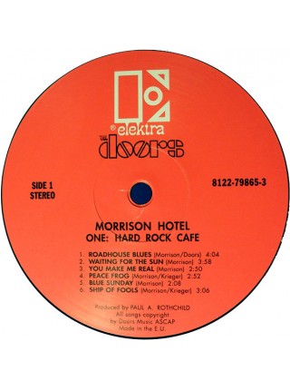35085477		 	 The Doors – Morrison Hotel	 	        Blues Rock, Psychedelic Rock, Classic Rock	Black, 180 Gram, Gatefold	1970	"	Elektra – 8122-79865-3, Rhino Vinyl – 8122-79865-3"	S/S	 Europe 	Remastered	11.09.2009