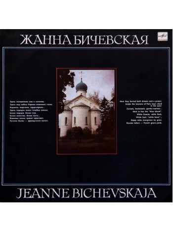 9200700	Жанна Бичевская – Жанна Бичевская	1990	"	Мелодия – С60 29905 005"	EX+/EX+	USSR
