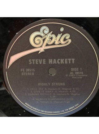 800119	Steve Hackett – Highly Strung	Art Rock	1983	Epic – FE 38515	EX/VG+	Canada