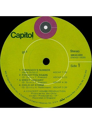 800124	IF – If 3	Jazz-Rock	1971	Capitol Records – SMAS-820	EX/EX	USA