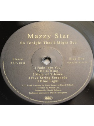 35003357		 Mazzy Star – So Tonight That I Might See	" 	Psychedelic Rock, Alternative Rock"	Black, 180 Gram	1993	" 	Capitol Records – 00602557537574"	S/S	 Europe 	Remastered	08.09.2017
