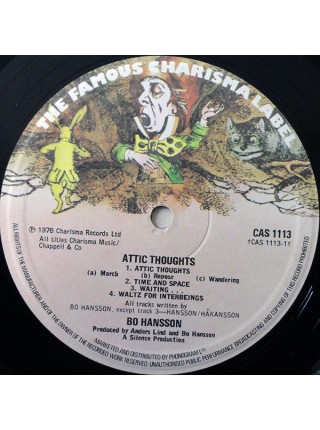 1403431	Bo Hansson – Attic Thoughts	Psychedelic Rock, Prog Rock	1976	Charisma – CAS 1113	NM/NM	England
