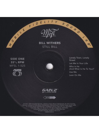 35007167	 Bill Withers – Still Bill (Original Master Recording)	" 	Funk / Soul"	1972	" 	Mobile Fidelity Sound Lab – MFSL 1-525"	S/S	USA	Remastered	30.06.2023
