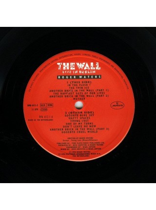 1403467	Roger Waters ‎– The Wall (Live In Berlin)  2LP	Prog Rock	1990	Mercury 846 611-1	EX/EX	Netherlands