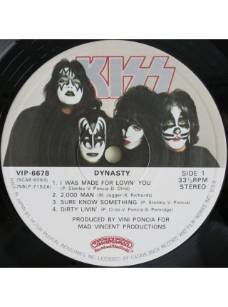 1404201		Kiss ‎– Dynasty, Booklet, no OBI	Hard Rock	1979	Casablanca ‎– VIP-6678	NM/NM	Japan	Remastered	1979