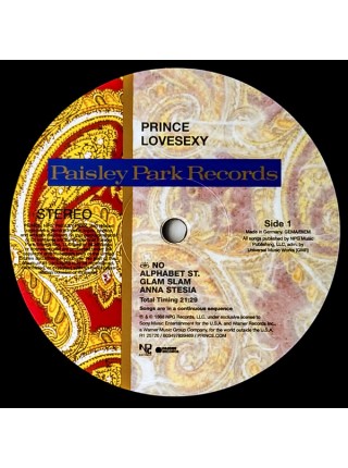 35005728		 Prince – Lovesexy	" 	Funk, Minneapolis Sound, Pop Rock"	Black, 180 Gram	1988	" 	Warner Records – R1 25720"	S/S	 Europe 	Remastered	28.07.2023
