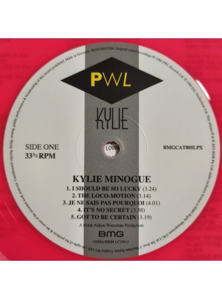 35008189	 Kylie Minogue – Kylie, Neon Pink, Gatefold, Limited	" 	Dance-pop"	1988	" 	BMG – BMGCAT805LPX"	S/S	 Europe 	Remastered	24.11.2023