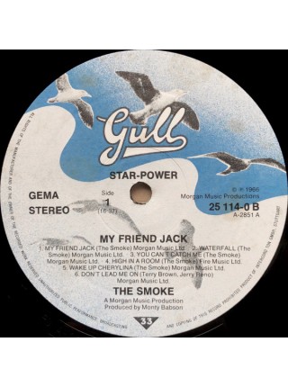 1402234		The Smoke – My Friend Jack 	Garage Rock, Pop Rock, Psychedelic Rock	1967	Gull – 25 114-0 B	NM/NM	Germany	Remastered	1976