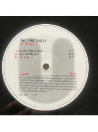 1402253	Jennifer Lopez ‎– On The 6	Latin, Funk / Soul, Pop, Ballad, Vocal	1999	Columbia ‎– XPR2500	EX/EX	England