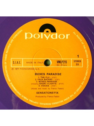 35005421		Sensations' Fix - Boxes Paradise	" 	Prog Rock, Krautrock"	Purple, Limited	1977	" 	btf.it – VMLP215, Polydor – 2448 064"	S/S	 Europe 	Remastered	20.09.2019