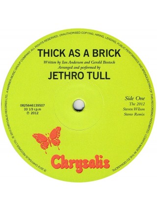 1800359	Jethro Tull – Thick As A Brick	Prog Rock, Folk Rock	1972	"	Chrysalis – 0825646139507"	S/S	Europe	Remastered	2015