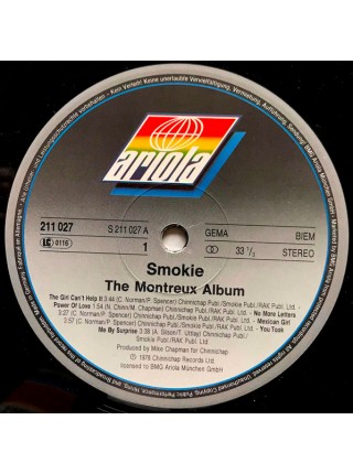 1402637	Smokie ‎– The Montreux Album	Soft Rock, Pop Rock	1978	Ariola 211027	EX/EX	Germany
