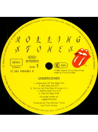 1404979		The Rolling Stones – Undercover		Classic Rock	1983	Rolling Stones Records – 1C 064 1654361	NM/NM	Europe	Remastered	1983