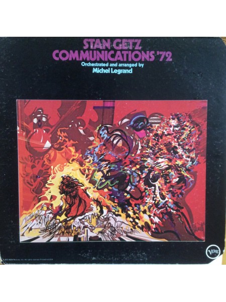 1404973		Stan Getz – Communications '72		Cool Jazz, Avant-garde Jazz 	1972	Verve Records – V6-8807	EX+/EX+	USA	Remastered	1972