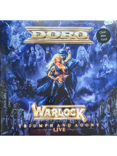 35015083	 	  Doro / Warlock  – Triumph And Agony - Live	" 	Heavy Metal"	Blue Clear, Limited	2021	" 	Rare Diamonds Productions – RDP0024-VCB"	S/S	 Europe 	Remastered	13.01.2023
