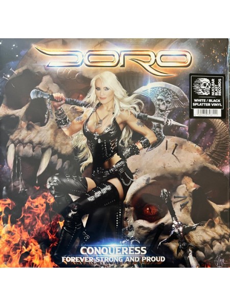 35015073	 	 Doro – Conqueress - Forever Strong And Proud	" 	Heavy Metal"	White Black Splatter, Gatefold, Etched, 2lp	2023	" 	Nuclear Blast Records – NBR 70611"	S/S	 Europe 	Remastered	27.10.2013