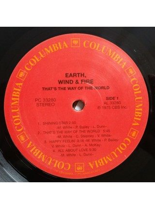 35015093	 	 Earth, Wind & Fire – That's The Way Of The World	"	Funk / Soul, Pop "	Black, 180 Gram	1975	" 	Speakers Corner Records – PC 33280, Columbia – PC 33280"	S/S	 Europe 	Remastered	13.03.2013